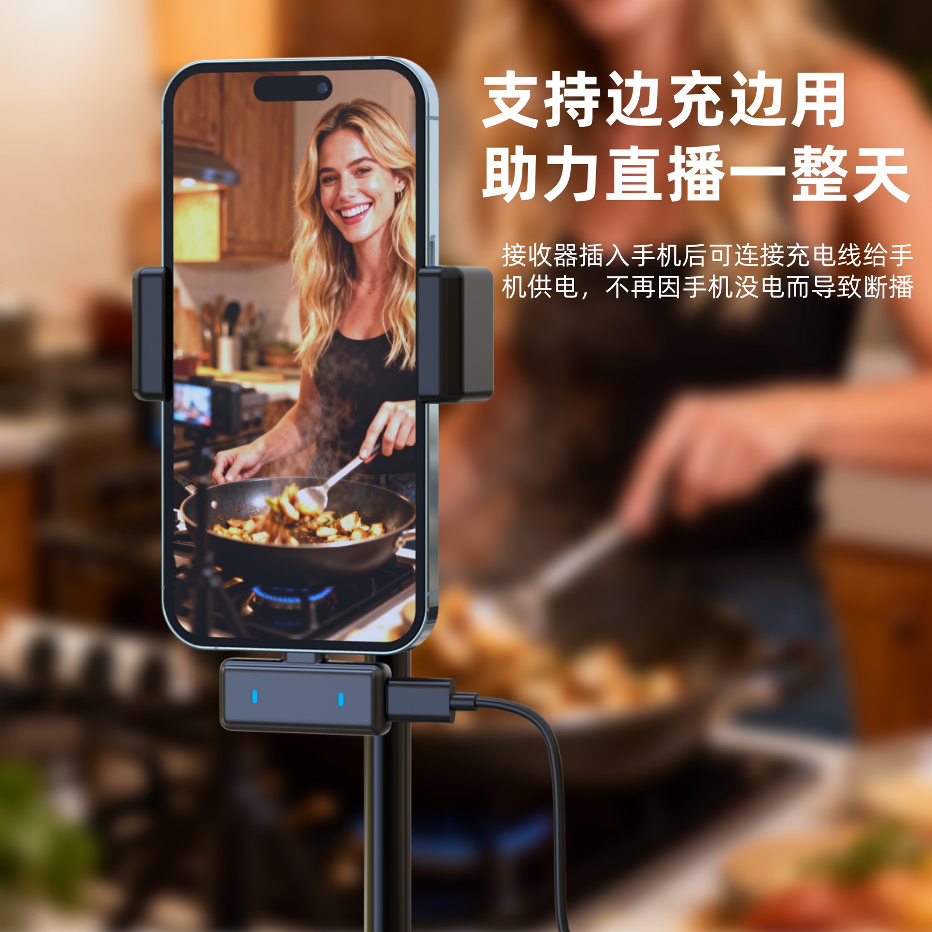 新款Q16无线领夹麦克风一拖二带充电仓抖音直播智能降噪无线迷你