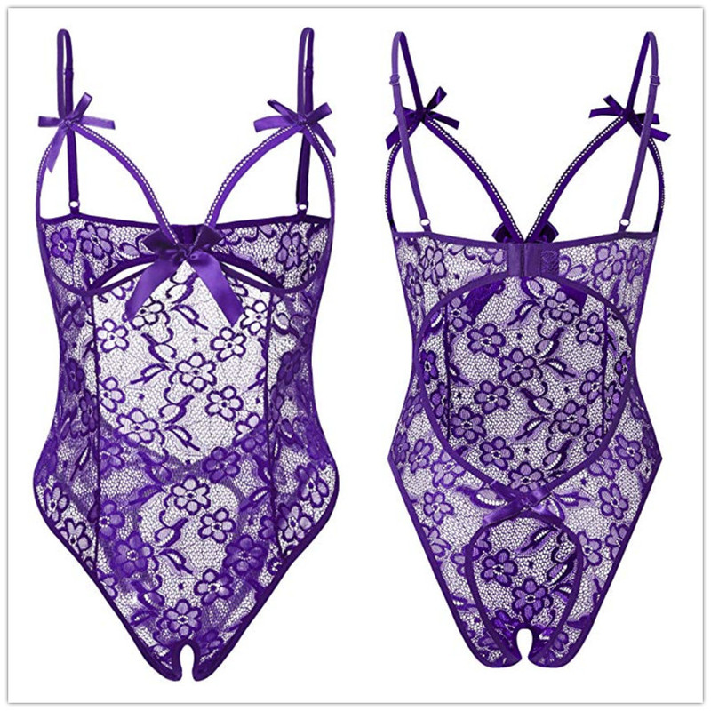 Sexy Lace Fishnet Lingerie for Women, European and American Style One-Piece Bodysuit with Open Crotch, Mesh Clothing, Foreign Trade, Aliexpress Supply