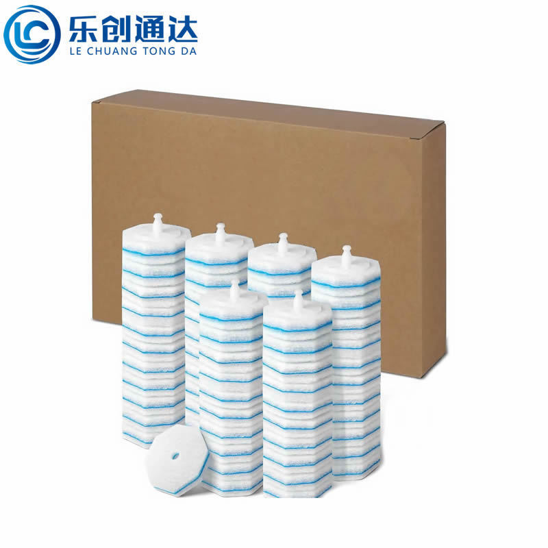 Disposable Toilet Brush Cleaning Supplies with Replaceable Brush Heads, Super Easy-To-Use Toilet Brush and Toilet Cleaner