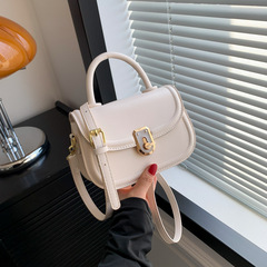 簡約氣質手提小方包包女2023新款夏潮質感時尚馬鞍包高級感斜挎包
