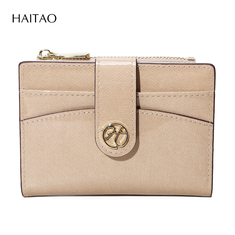 20% de descuento corto bolso de mujer color caramelo brillante multi-tarjeta nuevo bolso de cambio