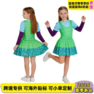 跨境玩具总动员Bonnie邦妮cosplay服装万圣节儿童角色扮演连衣裙