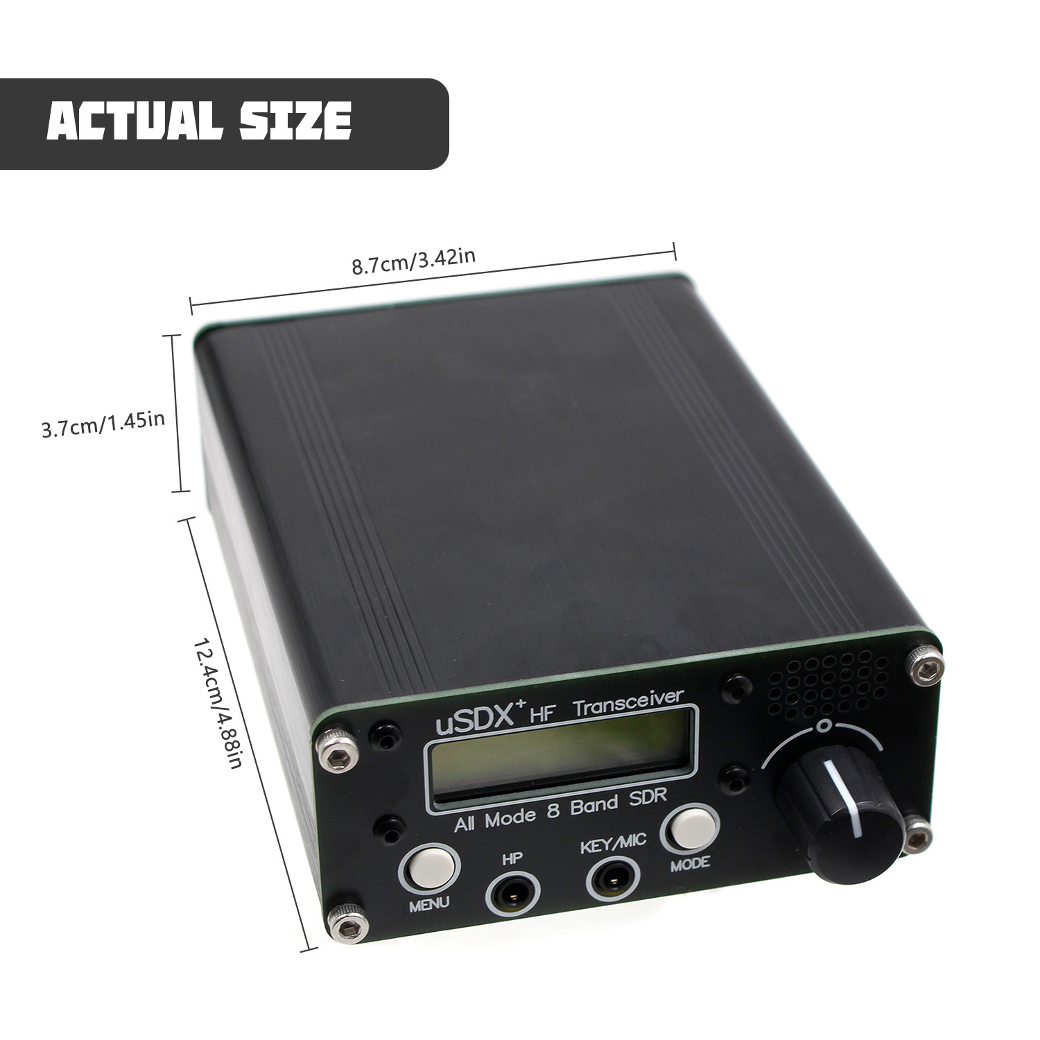 V2 uSDX+ PLUS QCX-SSB 3-5W 8 Band SDR All Mode HF SSB QRP