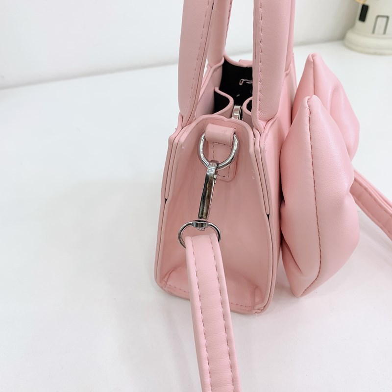 リボンニッチミニハンドバッグ韓国風かわいい小さな香りのショルダーバッグプリンセス子供用クロスボディバッグ|undefined