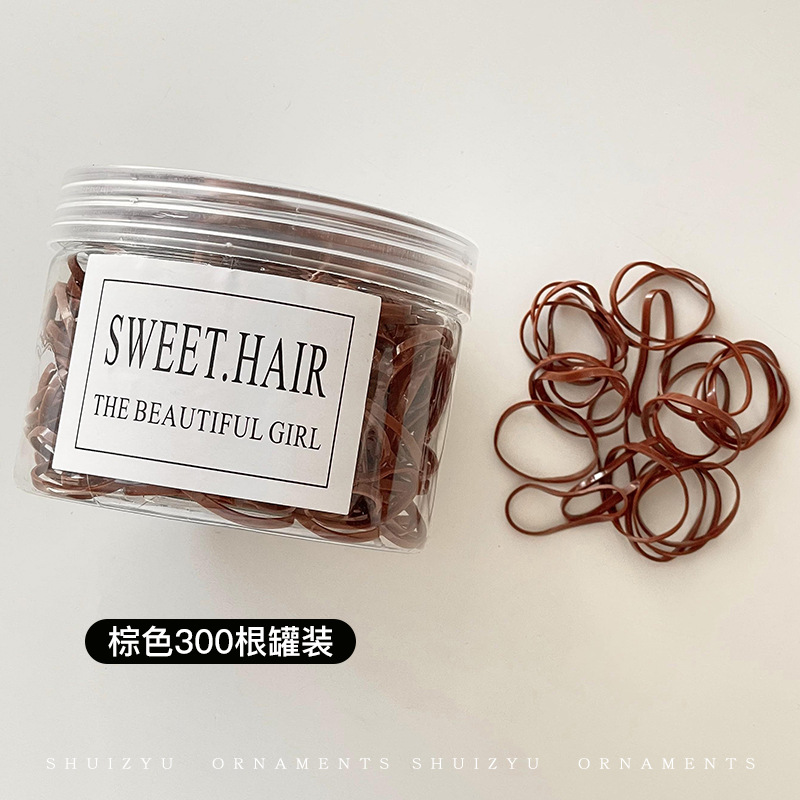 Pequeña banda de goma disponible negra para las mujeres, alta banda de goma elástico y durable, Banda del pelo, Banda del pelo para las muchachas