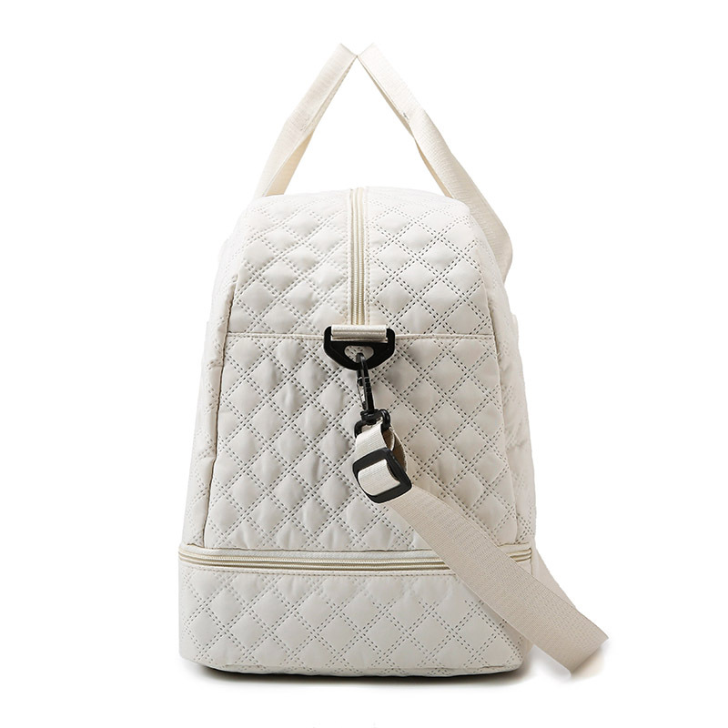 Moda corta distancia viaje rombo seco y húmedo separación deportes bolso de yoga fitness bolsa de gran capacidad de almacén de zapatos bolsa de viaje