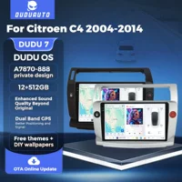 DUDUAUTO применяется Citroen C4 04-14 Android большой экран центрального управления автомобильная навигация Bluetooth Carplay