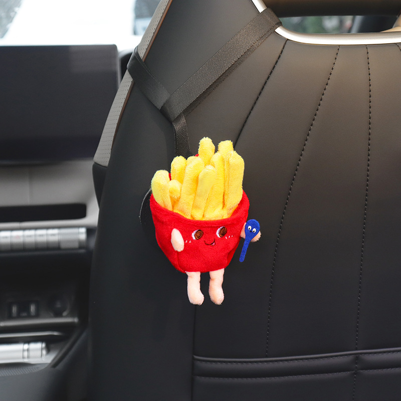 Nueva caricatura BYD Dolphin Seagull Sports Asiento con gancho trasero, almacenamiento en el automóvil, productos interiores de dibujos animados lindos