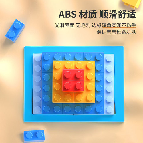 Compatible STEM block mechanical gear remote control electric assembly educational boy programming robot toy large grain