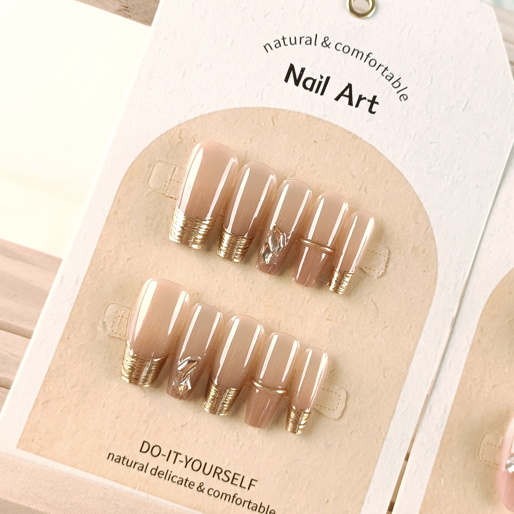 Xiaohongshu Douyin parche de arte de uñas caliente fototerapia para usar uñas de diez piezas