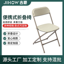 塑料钢管椅靠背椅折叠椅 家用培训办公会议用椅 厂家直供量大从优