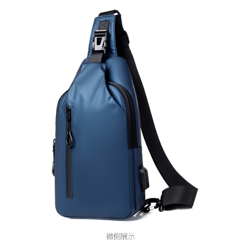 2022 primavera nueva textura de moda simple bolso de pecho de los hombres frente satchel bolso del teléfono móvil bolso de hombro cartera