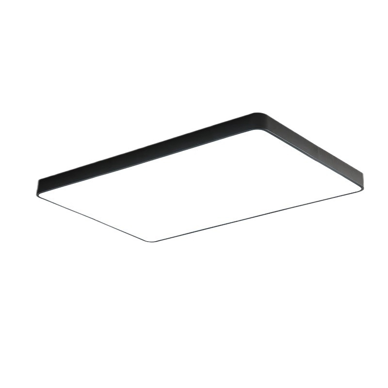 Luz de techo led moderna simple iluminación de sala de estar rectangular atmósfera personalidad 5cm delgada comedor dormitorio principal lámparas de estudio