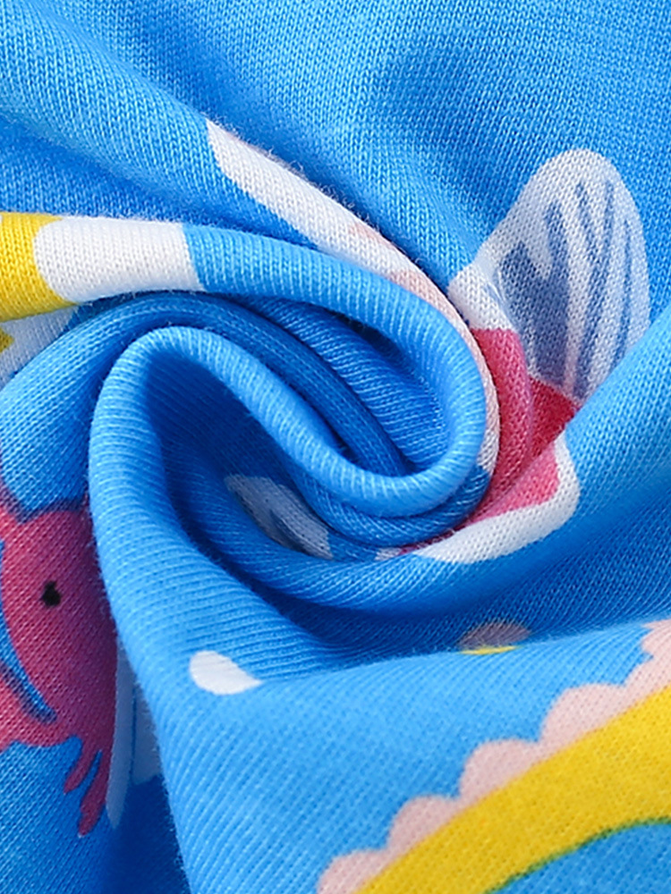 Malwee traje de las niñas verano nuevos pantalones de cintura elástica casuales de manga corta para niños europeos y americanos traje de dos piezas para niños