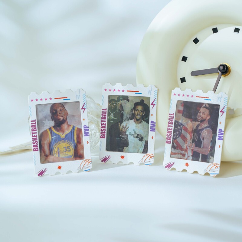 Five-Flash Basketball Pendant Curry Basketball Keychain Fan Peripherals Irving Morant Durant Star Card Pendant