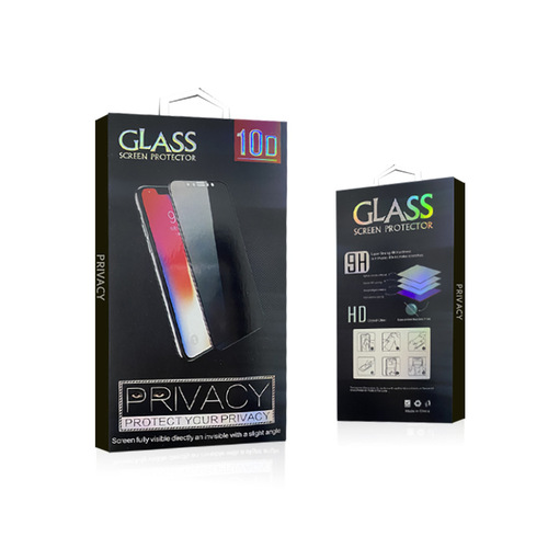 6.7-inch mobile phone privacy film packaging box, transparent plastic box packaging, 10D tempered film high-end protective color box