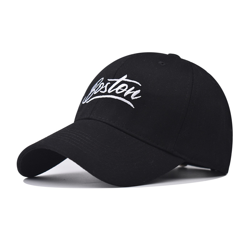 Nuevo algodón transfronterizo al aire libre bordado sombrero de béisbol para hombres y mujeres personalidad sombrero de boca de pato