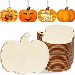 スポット24枚感謝祭DIY木製カボチャ装飾品ハロウィーンの日の雰囲気撮影道具家庭装飾