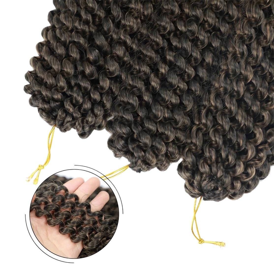 Peluca de trenzas Passion Twist – efecto onda de agua, estilo afro