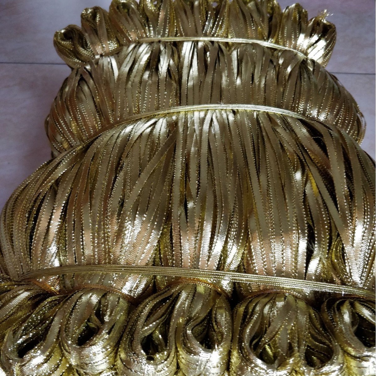 金色铝泊膜包纱芯挂绳银色铝泊膜包纱芯挂绳藤艺编织地毯经纬纱