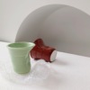 Ceramics with glass, design coffee cup, french style