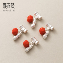 S925���ν�3DӲ�����ӵ�׹DIY�ִ������Ҽ��ֹ������������Q0693