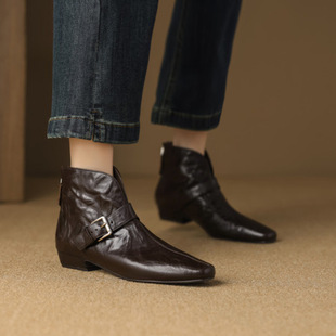 �^����Ƥ2.5cm�ָ����^v�ڶ�ѥŮ������ѥЬ��ʽ�͹�Ƥ�����R��ѥ