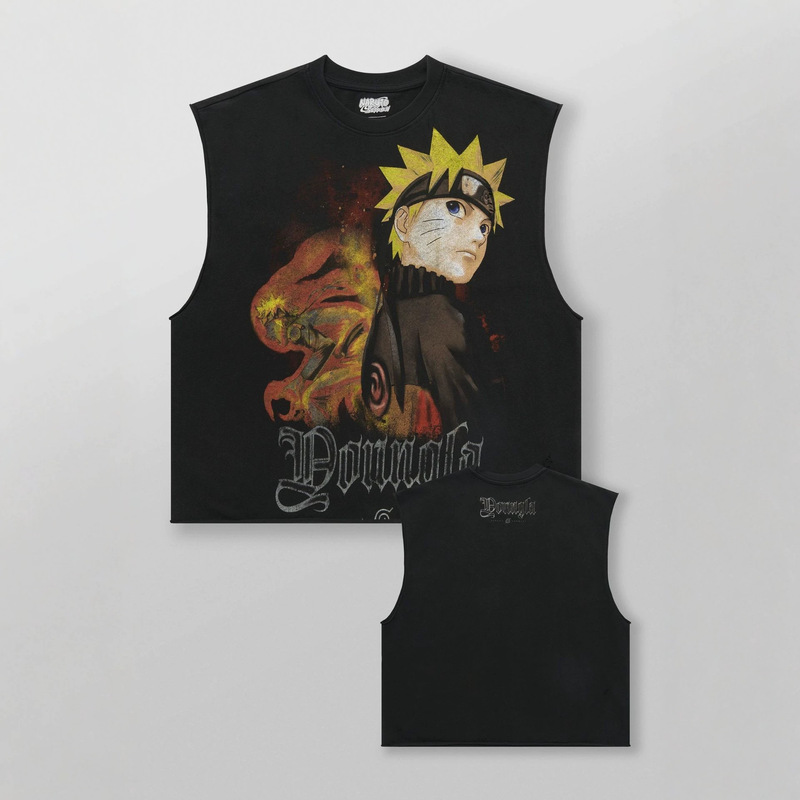 YOUNGLA x Naruto Shippuden Men's Cotton Sleeveless Vest for Muscle Sports and Fitness YOUNGLA x Naruto Shippuden Men's Cotton Sleeveless Vest for Muscle Sports and Fitness