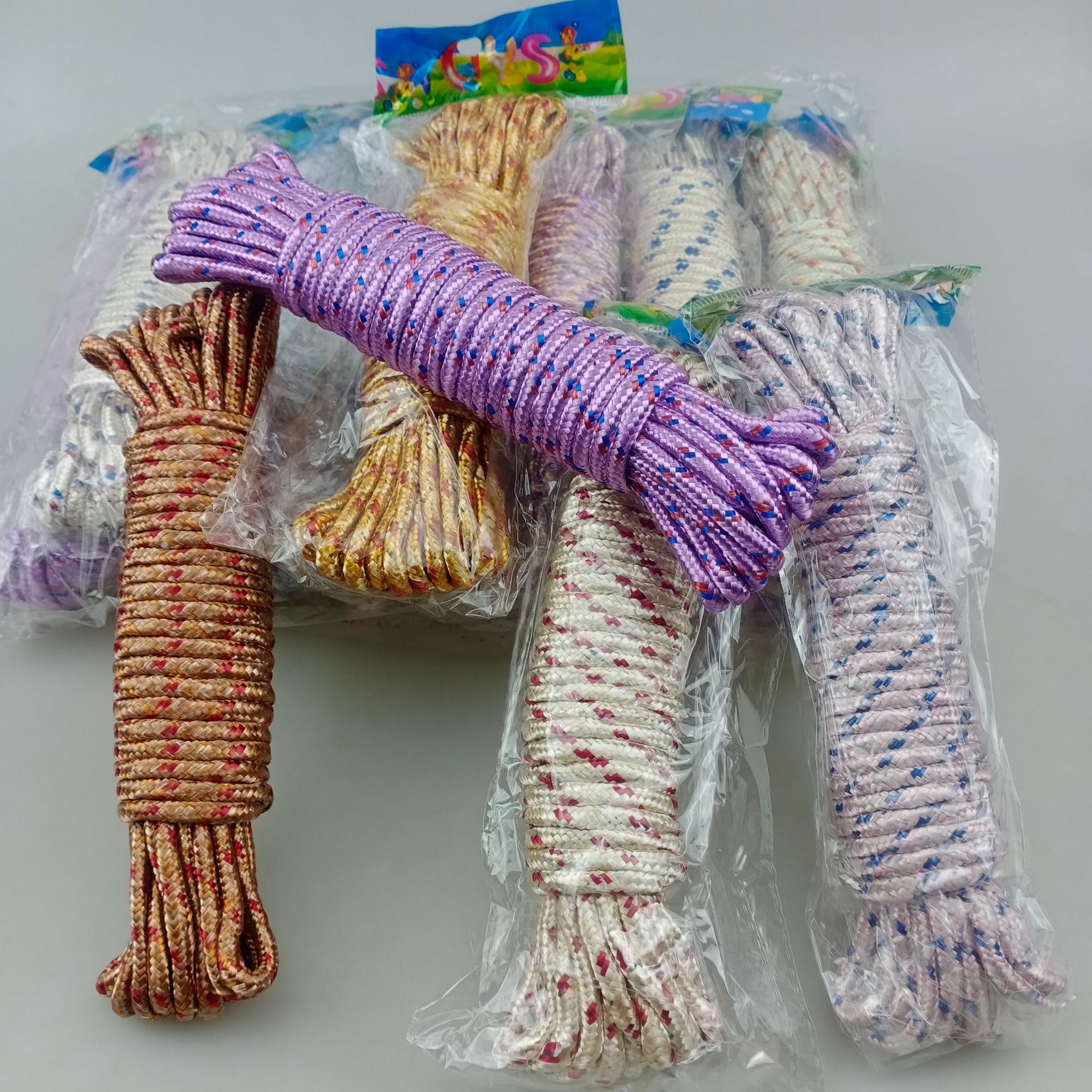 Cuerda de tendedero engrosada para comercio transfronterizo, cuerda para secar ropa, cuidado de la ropa, cesta de secado, red de secado, supermercado de dos yuanes. image 4
