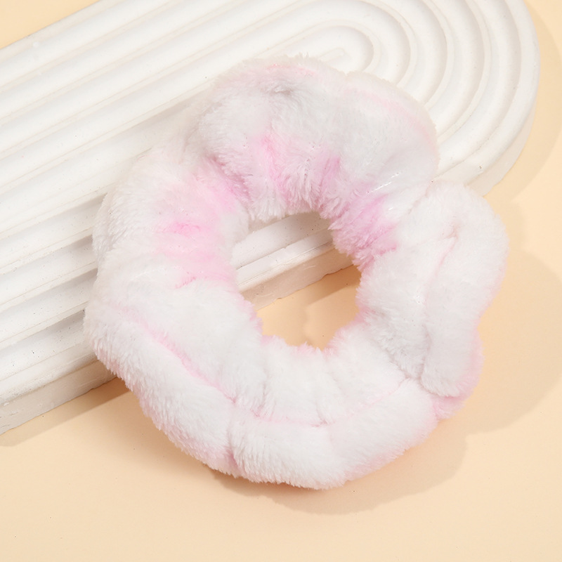 Punto de felpa, lazo para el cabello del intestino grueso, franela femenina, lazo para los intestinos de otoño e invierno, corbata de cola de caballo, banda de goma, cuerda para el cabello teñida, tocado de todo fósforo, accesorios para el cabello