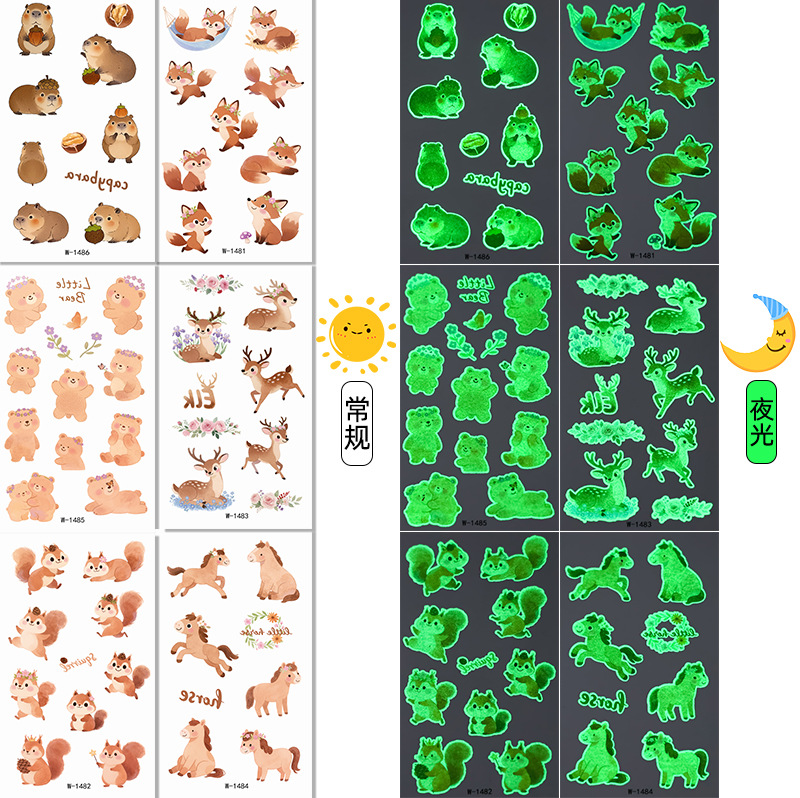 cartoon cute waterproof children's tattoo stickers