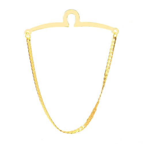 Minimalist fashionable tie accessory Gold chain tie clip Creative tie accessory