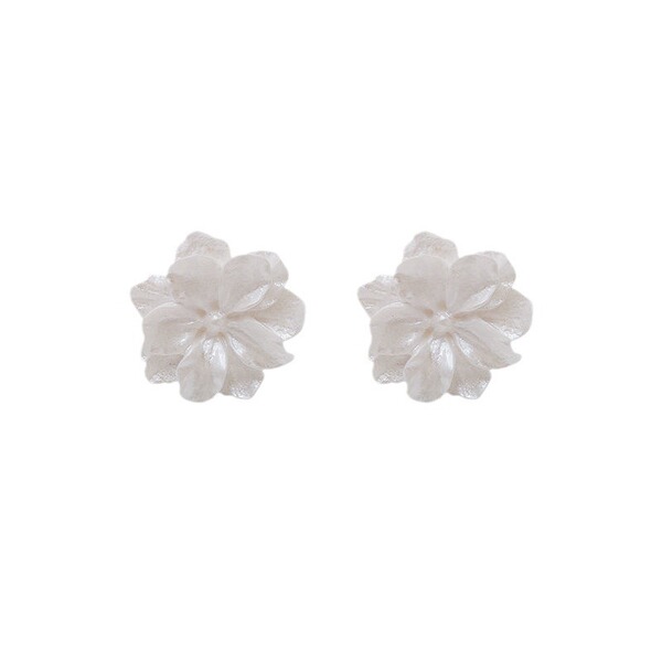 White small design earrings