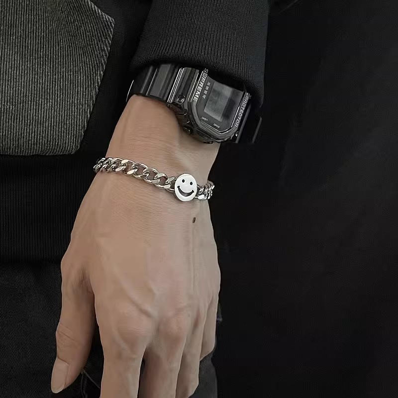 Smiley face bracelet 17+5cm