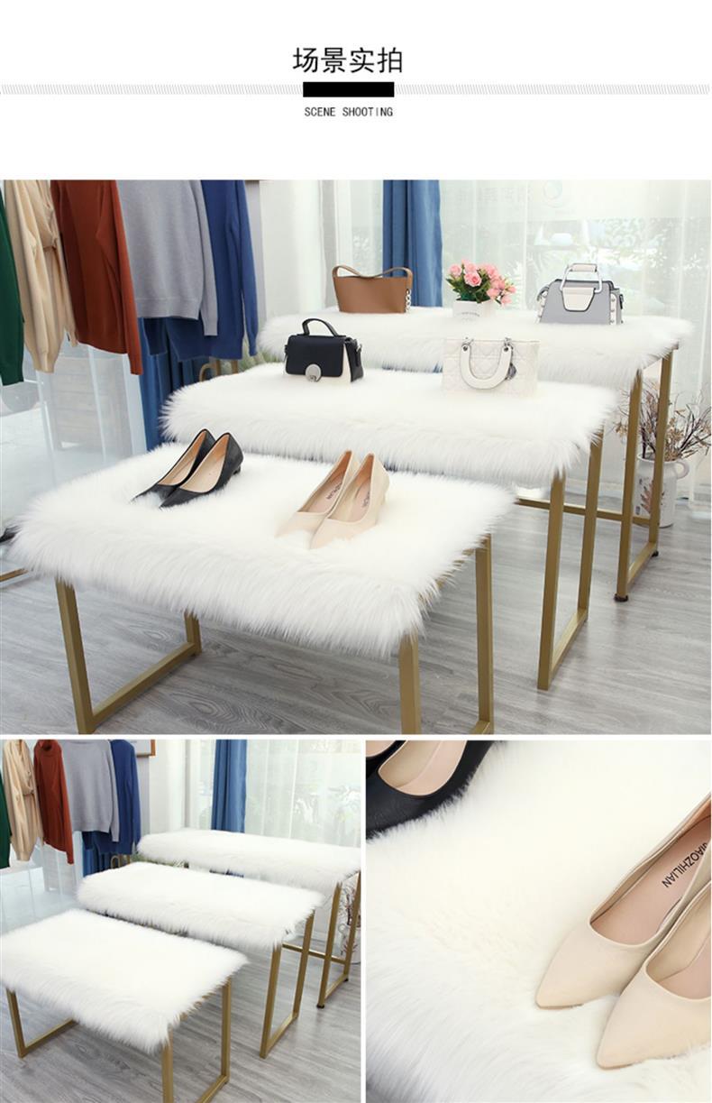 Audio Display Cabinet Fur Mat, Dressing Table Fur Mat, Floor Mat, New Year's Silk Wool Carpet, Room Floor, Computer Desk Fur Mat, Kang