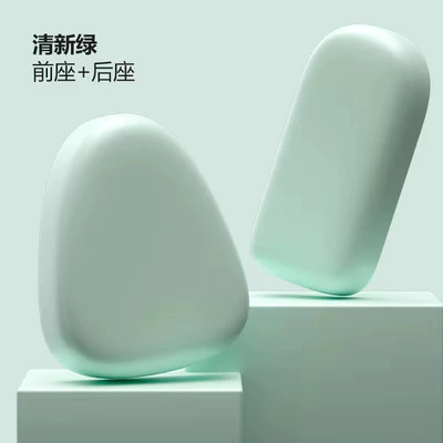Universal Wear-Resistant and Heat-Insulating Electric — Electric car cushion - light-green-front-seat-cover-rear-seat-cover