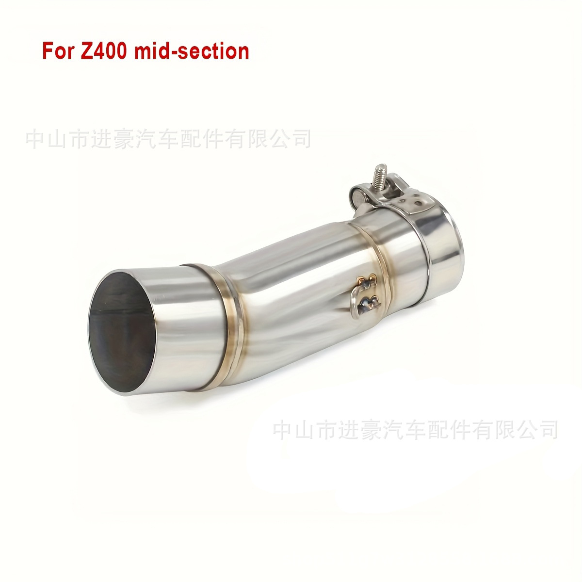 Factory Direct Sales Suitable for Motorcycle Modification Z400 Stainless Steel Mid-Section Exhaust Pipe Mid-Section Non-Destructive Installation