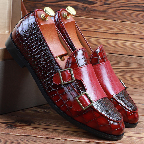 2024 Spring New Men's Shoes British Fashion Men's Leather Shoes Cross border Large Size Shoes Men's