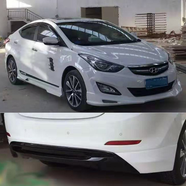 Suitable for 2012-16 Hyundai Elantra Small Body Kit, Langdong Anti-Collision Front Lip, Side Skirt Modification Parts, Body Kit
