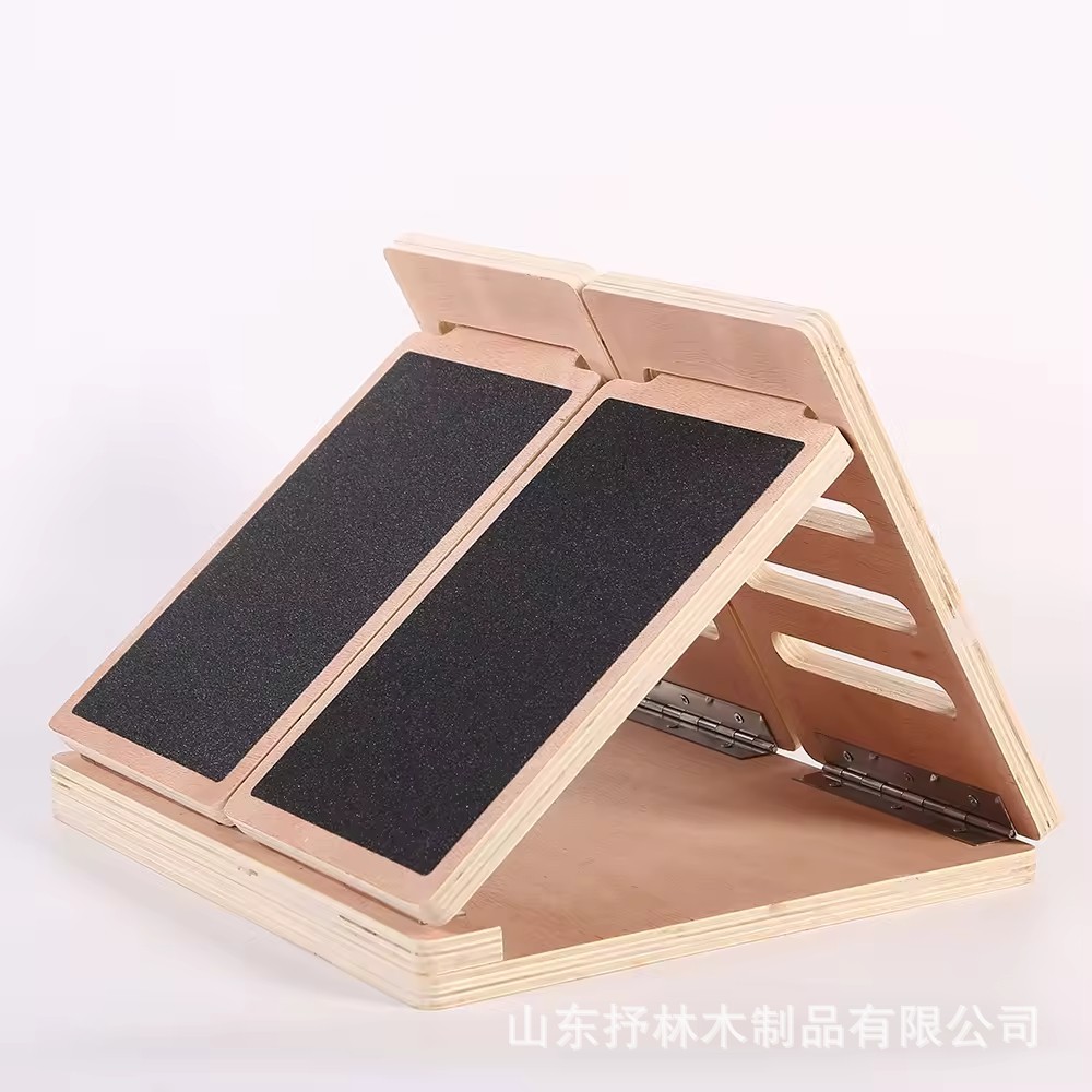 Wooden Adjustable Stretching Board, Home-Use Inclined Pedal, Calf Fitness Equipment, Exercise and Outdoor Stretching Device