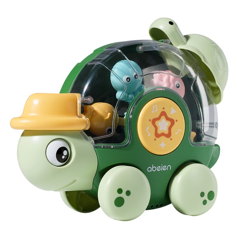 Transfronterizo bebé juguetes de baño diversión tortuga carrusel baño de los niños Baño de esquí acuático juguetes de agua