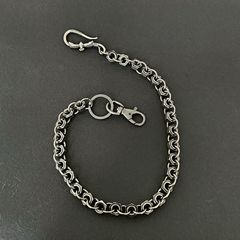 小眾設計新品金屬鍍色復古銀厚重螺母圓環褲鏈潮流男女蹦迪腰鏈