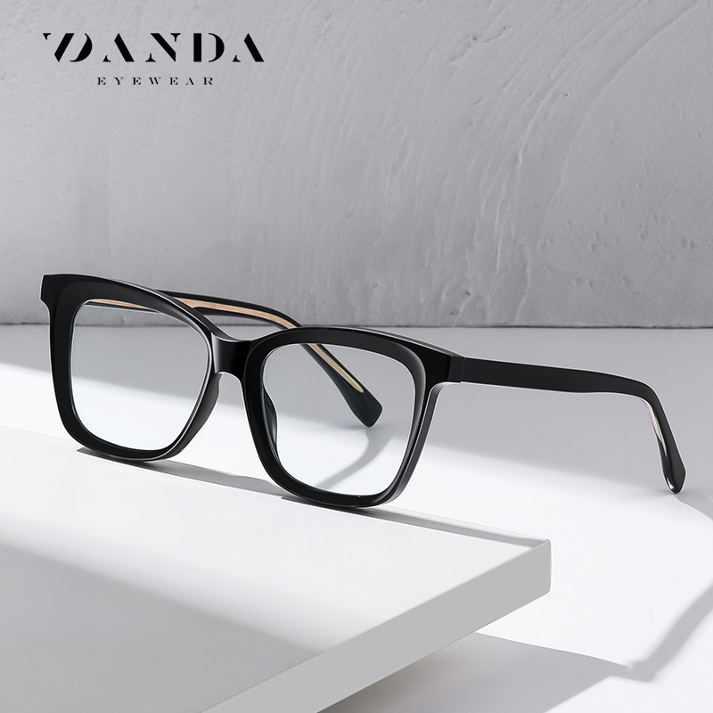 New trendy black glasses frame women's u...