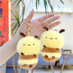 かわいいins風ミツバチストラップぬいぐるみの太ったビープ音動物のキーホルダー車載バッグに飾られたプレゼント