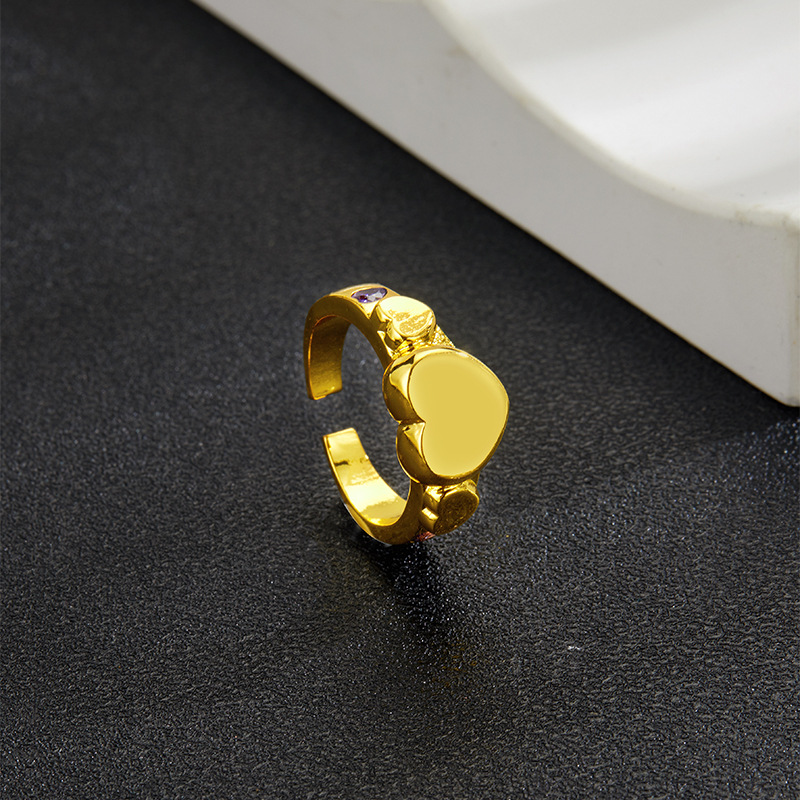 Heart Ring Fashion Ring Diamond Versatile Accessories For Everyone_voghion.com