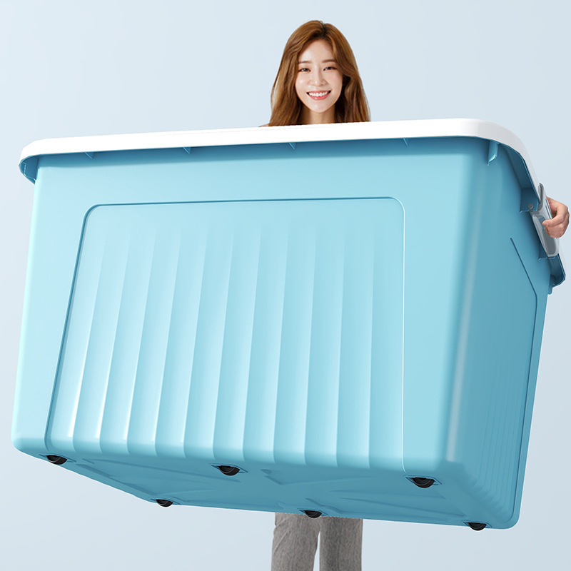 One-Piece Wholesale Household Clothing Storage Box with Lid, Large Storage Box, Toy Storage Box, Wardrobe Storage and Organization Box