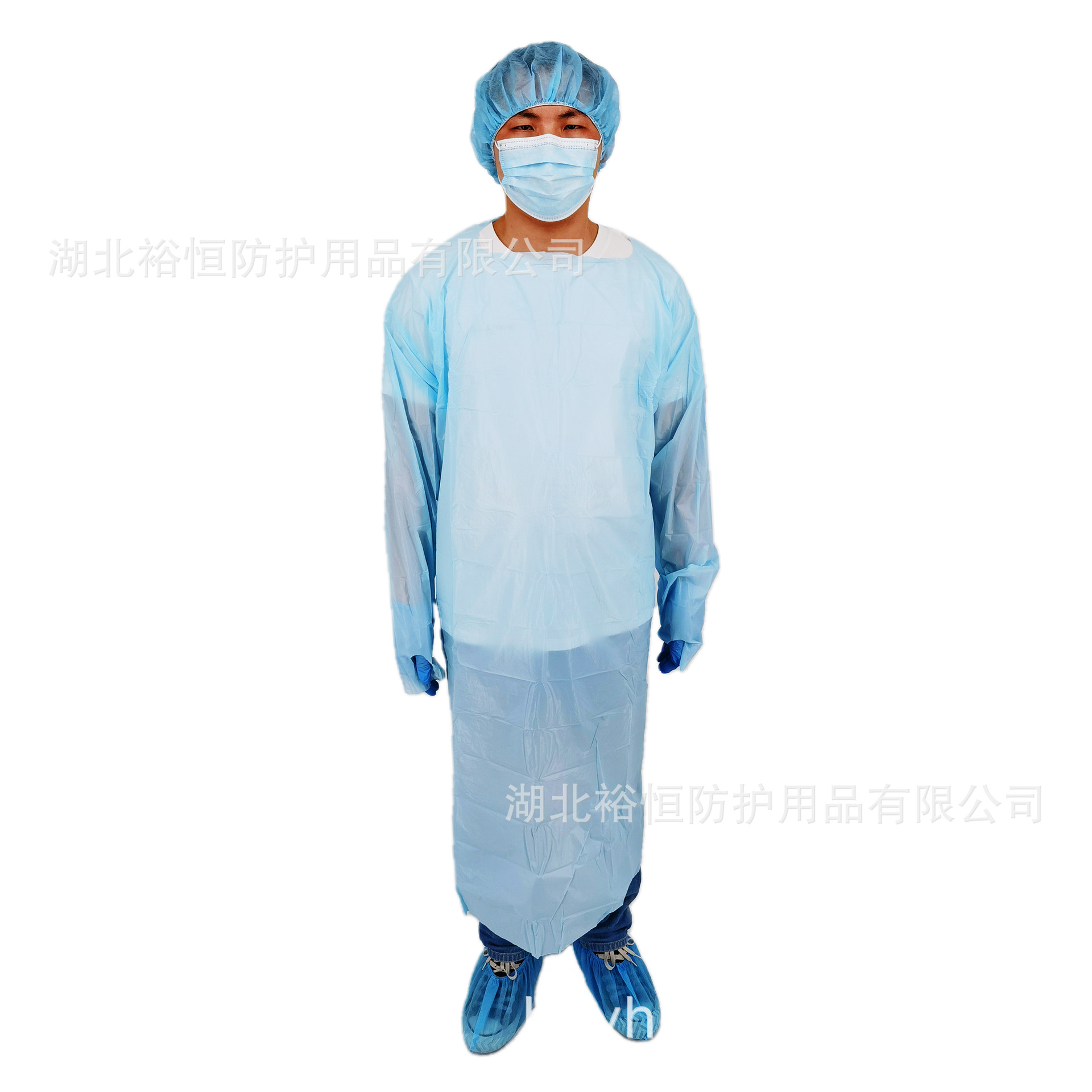 厂家直发一次性CPE袍隔离衣反穿防护服防尘防水