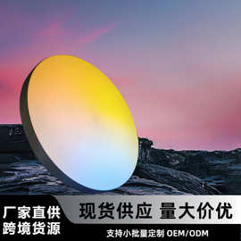 跨境亚马逊RGBW智能全色域淡彩光吸顶灯中山灯具圆形客厅灯卧室灯