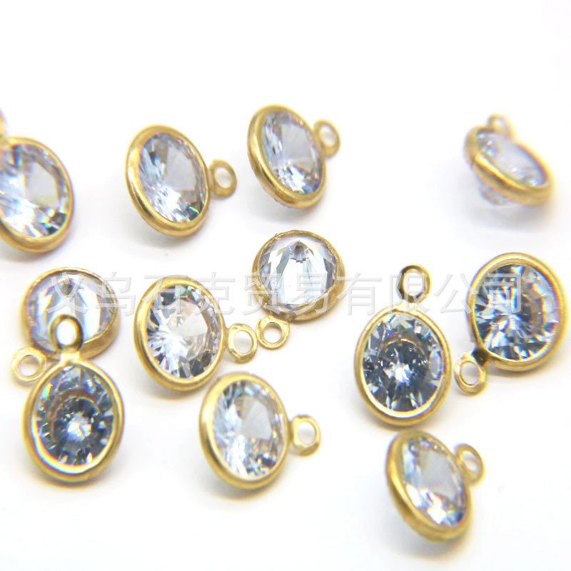 Copper accessories with zircon