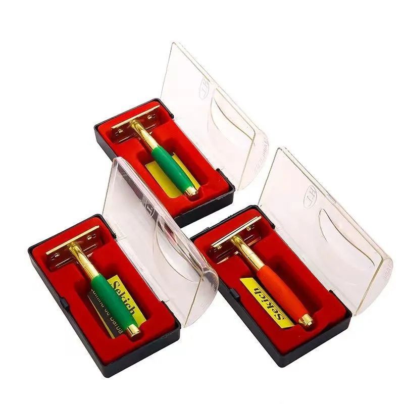 Old-Fashioned Razor Manual Razor Men's Stainless Steel Double-Sided Blade Shaving Razor